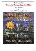 Test Bank for Financial Accounting for MBAs 8th Edition by  Easton, Wild, Halsey, McAnally |All Chapters, Complete Q & A, Latest|