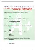 ATI -TEAS- 7 Exam -Test- Bank -300- Questions- with- Answers ATI= TEAS= 7 =TEST BANK= 300 =PLUS QUESTIONS AND ANSWERS=2023 =LATEST UPDATED