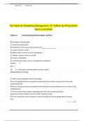 Test Bank for Marketing Management 15th Edition by Philip Kotler Kevin Lane Keller