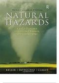 Natural Hazards Earths Processes as Hazards Disasters 3rd Edition Canadian Edition By Edward A. Keller - Test Bank