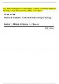 Test Bank for Brunner & Suddarth's Textbook of Medical-Surgical Nursing, 15th Edition (Hinkle, 2022), All Chapters