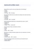manicurist written Exam Questions And Answers 