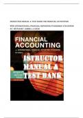 INSTRUCTOR MANUAL & TEST BANK for Financial Accounting  with International Financial Reporting Standards 4th Edition  by Weygandt, Kimmel & Kieso