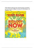 TEST BANK for Biology Now with Physiology 3rd Edition by Anne Houtman, Megan Scudellari & Cindy