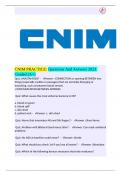 CNIM PRACTICE EXAM (OXFORD UNIVERSITY)