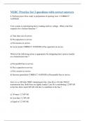 NERC Practice Set 3 questions with correct answers