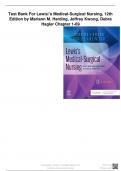 Test Bank For Lewis's Medical-Surgical Nursing, 12thEdition by Mariann M. Harding, Jeffrey Kwong, DebraHagler Chapter 1-69