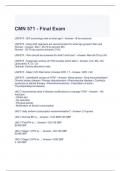 CMN 571 - Final Exam Questions and Answers 