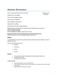 Human Structure and Function Basics