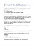 CH. 13 Jarvis Test Bank Questions 2023/2024 already graded  A+