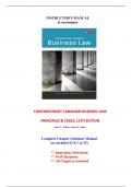 Solutions for Contemporary Canadian Business Law, 12th Edition Willes (All Chapters included)