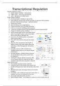 Lecture notes BIOL3015 Transcriptional Regulation
