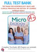 Test Bank For Microbiology: Basic and Clinical Principles 2nd Edition by Lourdes P. Norman-McKay | 9780136785750 | 2023-2024 | Chapter 1-21| All Chapters Included with Rationals.