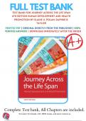 Test Bank for For Journey Across The Life Span: Human Development and Health Promotion, 6th Edition by Polan  | 9780803674875 | 2019-2020 | Chapter 1-14 | All Chapters with Answers and Rationals