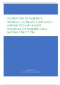 Chapter 01: Foundations of Maternity, Women’s Health, and Child Health Nursing McKinney: Evolve Resources for Maternal-Child Nursing, 5th Edition