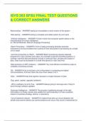 ISYS 363 SFSU FINAL TEST QUESTIONS  & CORRECT ANSWERS
