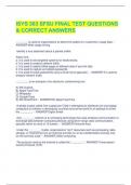 ISYS 363 SFSU FINAL TEST QUESTIONS  & CORRECT ANSWERS