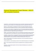    General Management Exam Review – NOCTI with complete solutions.