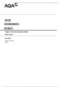 AQA GCSE ECONOMICS 8136/2 Paper 2 How the Economy Works Mark scheme June 2023 Version: 1.0 Final 