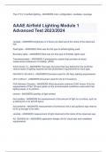 AAAE Airfield Lighting Module 1 Advanced Test 2023/2024