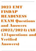 FISDAP Trauma, Medical, Airway, Cardiology, OBGYN, Operations Exam Practice Questions with Answers 2021/2022 | FINAL PARAMEDIC FISDAP COMPLETE STUDY GUIDE