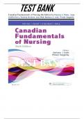 Test Bank for Canadian Fundamentals of Nursing 6th Edition by Potter all chapters 1-48 (questions & answers) A+ guide.2023