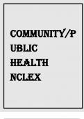 CommunityPublic Health nclex module 5 exam 2021