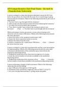 ATI Comprehensive Exit Final Exam – Qs And As  - Chamberlain University