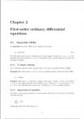 1st order ordinary differential equations