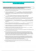 BIOL 66 - LECTURE EXAM 2 HUMAN PHYSIOLOGY EXAM II STUDY GUIDE QUESTIONS 2024 San Jose State University