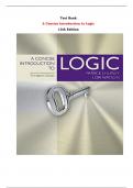 Test Bank For A Concise Introduction to Logic 13th Edition By Patrick J. Hurley, Lori Watson |All Chapters,  Year-2023/2024|