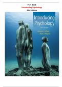 Test Bank For Introducing Psychology  4th Edition By Daniel Schacter , Daniel Gilbert , Daniel M. Wegner, Matthew K. Nock |All Chapters,  Year-2023/2024|