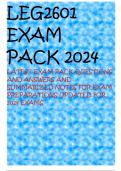 LEG2601 EXAM PACK 2024 