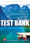 Test Bank For Focus on Personal Finance, 7th Edition All Chapters - 9781260772371