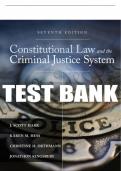 Test Bank For Constitutional Law and the Criminal Justice System - 7th - 2018 All Chapters - 9781305966468