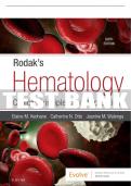 Test Bank For Rodak's Hematology, 6th - 2020 All Chapters - 9780323549646