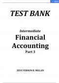 INTERMEDIATE FINANCIAL ACCOUNTING PART 3 ZEUS VERNON B. MILLAN TEST BANK