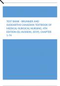 Test Bank - Brunner and Suddarths Canadian Textbook of Medical-Surgical Nursing, 4th Edition (El Hussein, 2019), Chapter 1-74