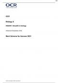 Alevel Biology AS Exam 2021 - Questions and Answers
