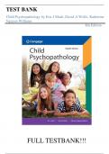 Test Bank For Child Psychopathology 8th Edition by Eric J Mash, David A Wolfe, Katherine Nguyen Williams||ISBN NO:10,0357796586||ISBN NO:13,978-0357796580||All Chapters||Complete Guide A+.