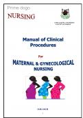 Nursing procedure book maternity