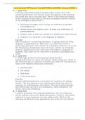 Sarah Michelle FNP Practice Test QUESTIONS & ANSWERS Already GRADED A