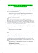 Sarah Michelle FNP Practice Test QUESTIONS AND ANSWERS GRADED A 2024