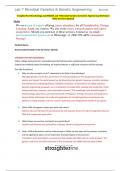 Straighterline Microbiology Lab BIO250L Lab 7 Microbial Genetics & Genetic Engineering Worksheet (New Version Updated)