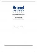 Brunel - Computer Science - CS2001  Level 2 Group Project