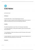 HTML/CSS/JS Fundamental Notes