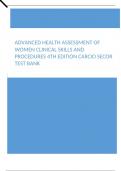 Advanced Health Assessment of Women Clinical Skills and Procedures 4th Edition Carcio Secor Test Bank