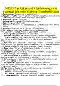 NR503-Population Health Epidemiology and Statistical Principles Midterm (Chamberlain) Questions and Answers (2024/2025)(Verified Answers)