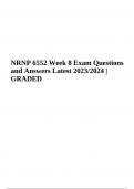 NRNP 6552 Midterm Exam Questions With Correct Answers Latest 2024 (GRADED A+)