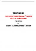 Test Bank For Gould's Pathophysiology for the Health Professions 7th Edition By Karin C. VanMeter, Robert J. Hubert |All Chapters,  Year-2024|